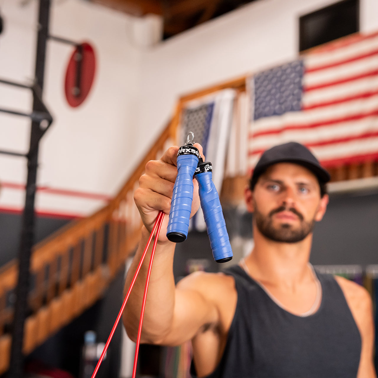 CustomFit Rx Jump Rope Original Blue/ Red