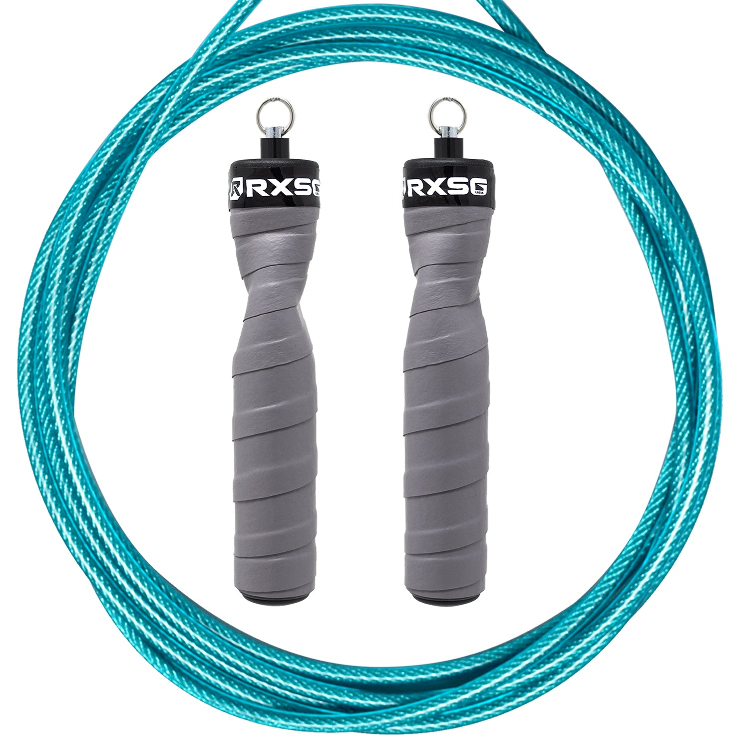 CustomFit Rx Jump Rope Original Gray/Clear Teal