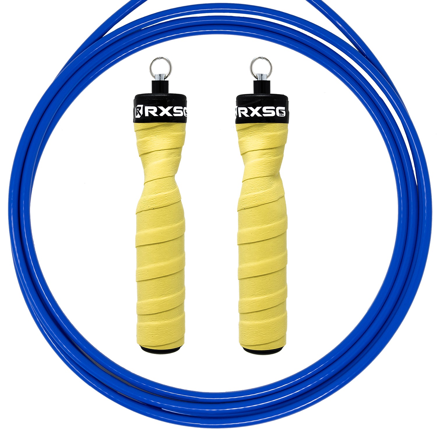 RXSG CustomFit Lazer Lemon Jump Rope Blue Cable