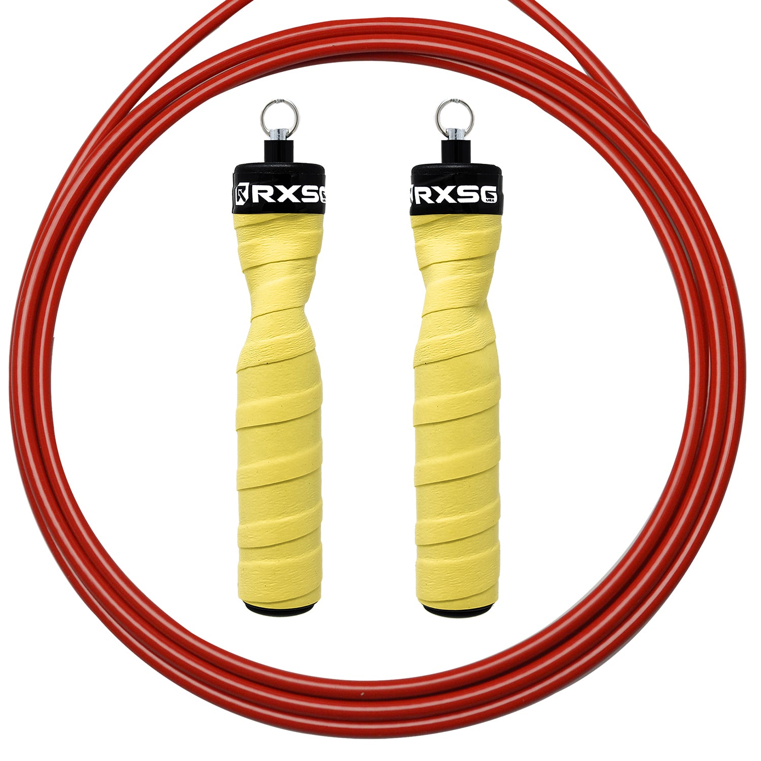 RXSG CustomFit Lazer Lemon Jump Rope Red Cable