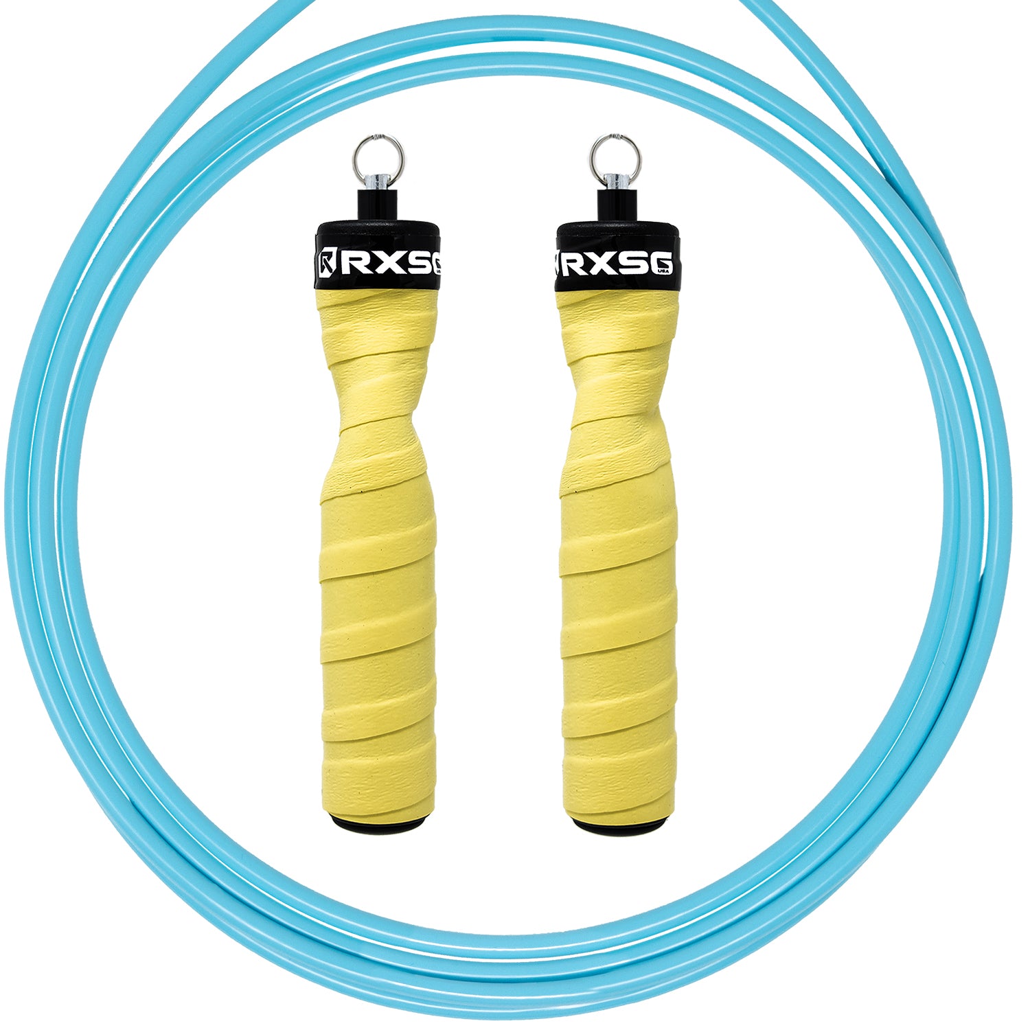 RXSG CustomFit Lazer Lemon Jump Rope Teal Cable