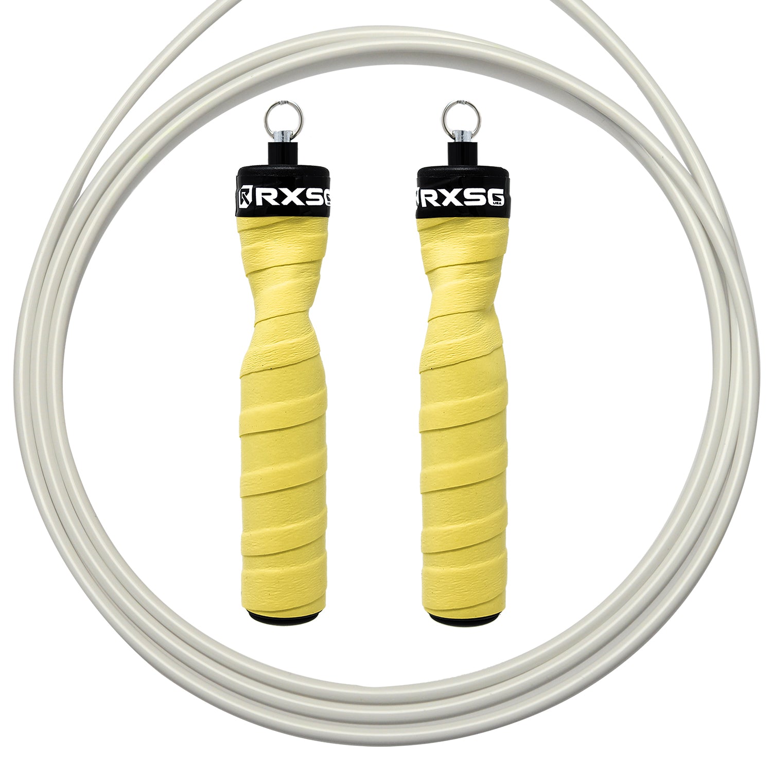 RXSG CustomFit Lazer Lemon Jump Rope White Cable