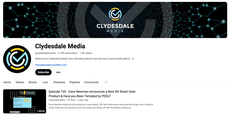 Rx Smart Gear Becomes Official Sponsor of The Clydesdale, Fitness & Friends Podcast