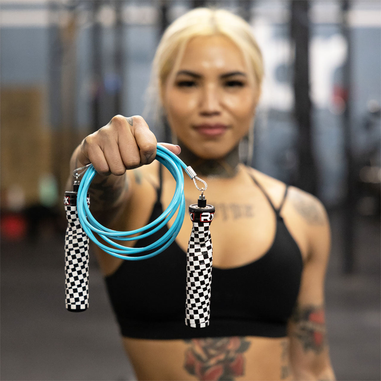 CustomFit Rx Jump Rope Original Checker/Teal