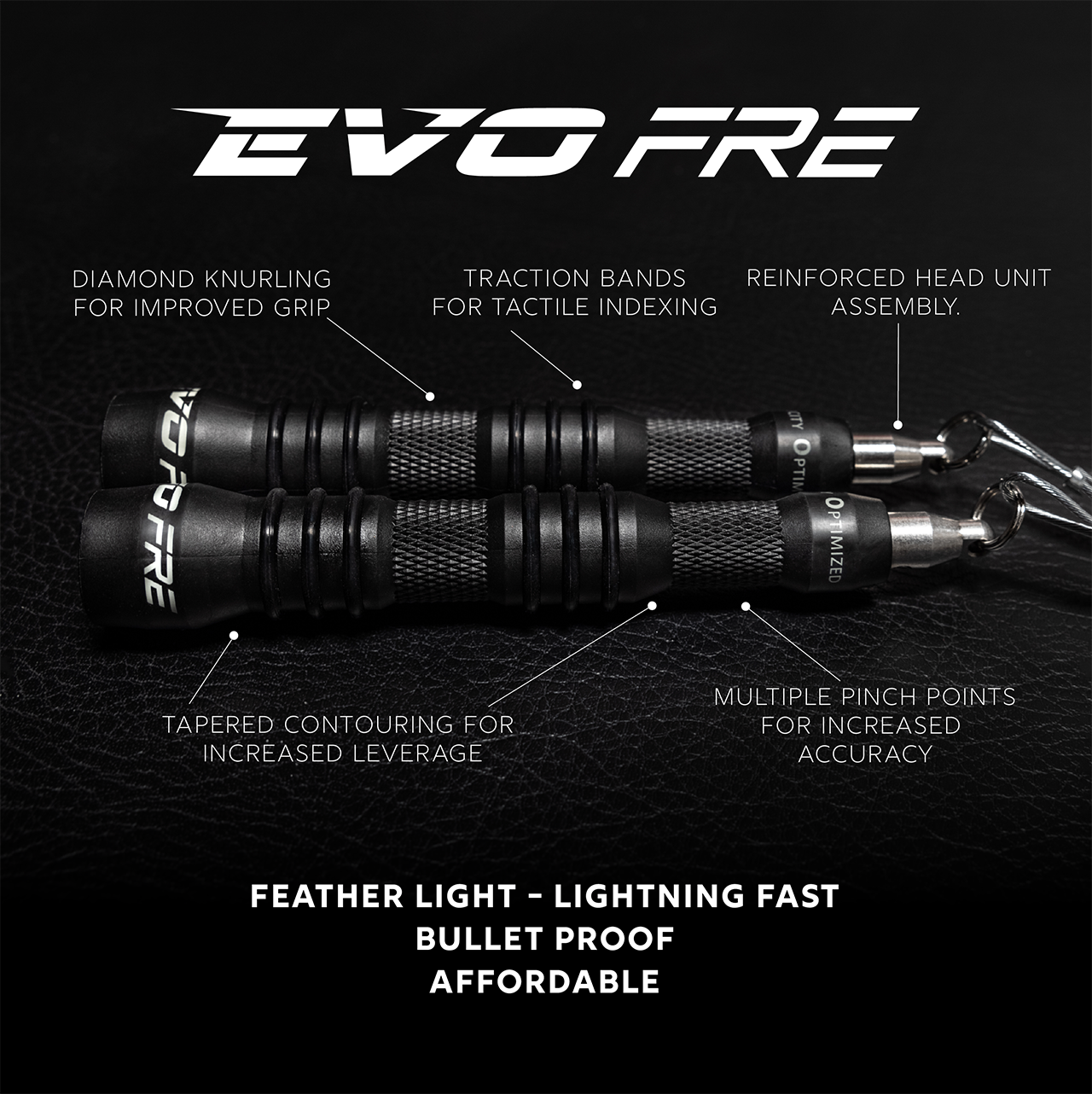 EVO FRE Speed Jump Rope with Speed Metal Cable